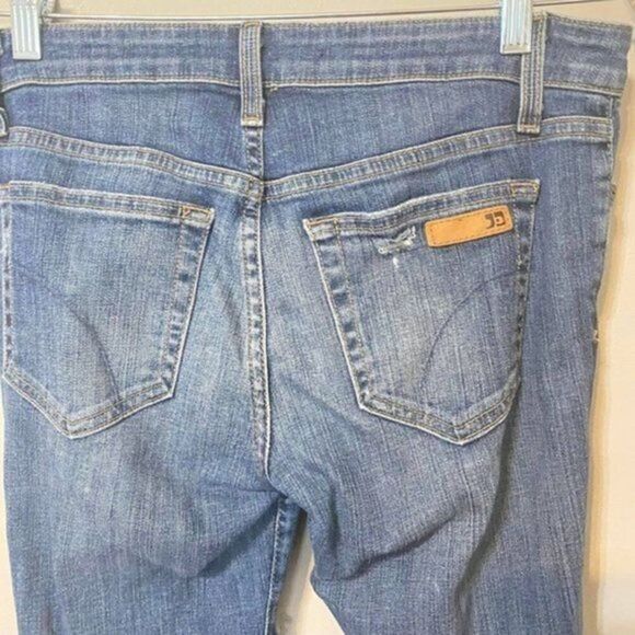 Joe's Jeans Kelly Distressed Medium Wash Blue Denim The Skinny Jeans Size 27 - Picture 8 of 13